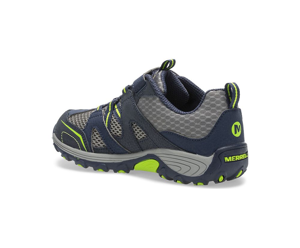 Buty Trekkingowe Merrell Dziecięce Granatowe/Zielone - Trail Chaser - 065237-ATL